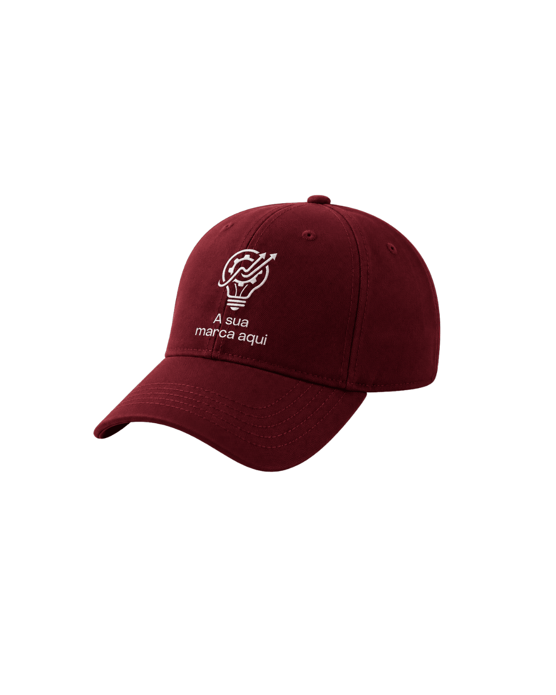 Boné Bordô Bordado com Logótipo Oficial da Marca